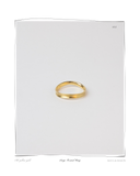 Signature Formed Ring, Large, product shot on a white background, a solid 18k yellow gold formed band ring. Tarnish-resistant and made for everyday wear — Maya & Mason handcrafted fine jewellery.