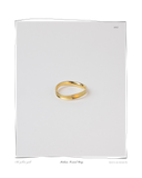 Signature Formed Ring, Medium, product shot on a white background, a solid 18k yellow gold formed band ring. Tarnish-resistant and made for everyday wear — Maya & Mason handcrafted fine jewellery.